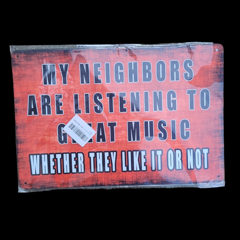 3/$35 Music aluminum sign